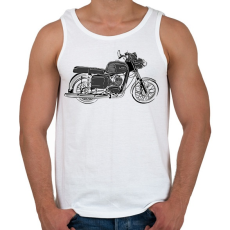 PRINTFASHION mz ts 125 - Férfi atléta - Fehér