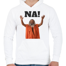 PRINTFASHION Na - Férfi kapucnis pulóver - Fehér férfi pulóver, kardigán