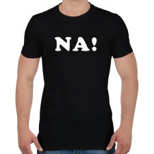 PRINTFASHION NA - Férfi póló - Fekete férfi póló