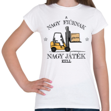 PRINTFASHION Nagy fiúknak nagy játék - Női póló - Fehér női póló