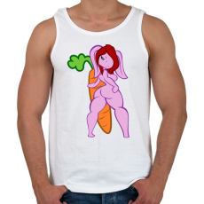 PRINTFASHION Nagy répa - Férfi atléta - Fehér