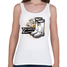 PRINTFASHION Nagyapa a legjobb horgász - Női atléta - Fehér