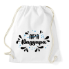 PRINTFASHION Nagyapa lettem - Sportzsák, Tornazsák - Fehér