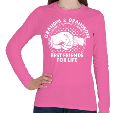 PRINTFASHION Nagyapa - Női hosszú ujjú póló - Rózsaszín női póló