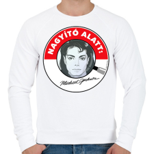 PRINTFASHION Nagyító alatt MJ 1 - Férfi pulóver - Fehér férfi pulóver, kardigán