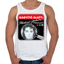 PRINTFASHION Nagyító alatt MJ 2 - Férfi atléta - Fehér atléta, trikó