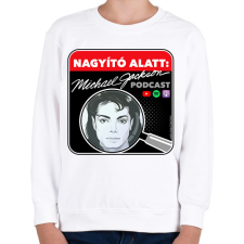 PRINTFASHION Nagyító alatt MJ 2 - Gyerek pulóver - Fehér gyerek pulóver, kardigán