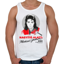 PRINTFASHION Nagyító alatt MJ 5 - Férfi atléta - Fehér atléta, trikó