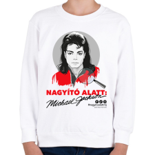 PRINTFASHION Nagyító alatt MJ 5 - Gyerek pulóver - Fehér gyerek pulóver, kardigán