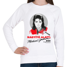 PRINTFASHION Nagyító alatt MJ 5 - Női pulóver - Fehér