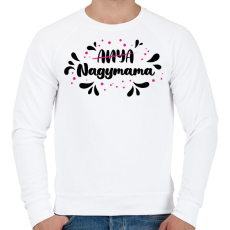 PRINTFASHION Nagymama lettem - Férfi pulóver - Fehér