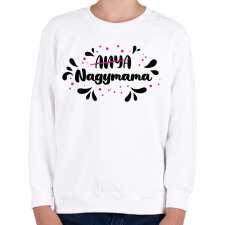 PRINTFASHION Nagymama lettem - Gyerek pulóver - Fehér gyerek pulóver, kardigán