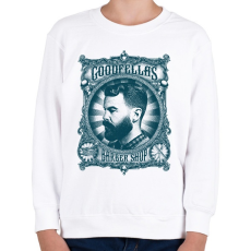 PRINTFASHION Nagymenők barber shop - Gyerek pulóver - Fehér