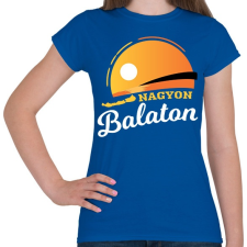 PRINTFASHION Nagyon Balaton - Női póló - Királykék női póló