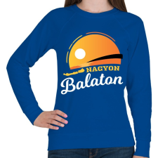 PRINTFASHION Nagyon Balaton - Női pulóver - Királykék női pulóver, kardigán