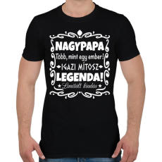 PRINTFASHION Nagypapa mítosz - Férfi póló - Fekete