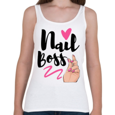 PRINTFASHION Nail Boss - Női atléta - Fehér
