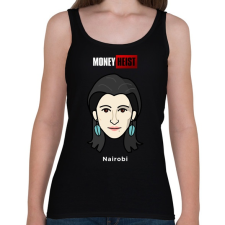 PRINTFASHION Nairobi - Női atléta - Fekete női trikó