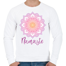 PRINTFASHION Namaste - Férfi pulóver - Fehér férfi pulóver, kardigán