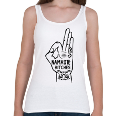 PRINTFASHION Namaste - Női atléta - Fehér