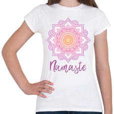 PRINTFASHION Namaste - Női póló - Fehér