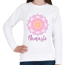 PRINTFASHION Namaste - Női pulóver - Fehér női pulóver, kardigán