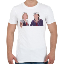 PRINTFASHION Nancy&Steve ST - Férfi póló - Fehér férfi póló