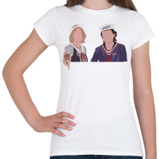 PRINTFASHION Nancy&Steve ST - Női póló - Fehér