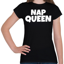 PRINTFASHION Nap Queen - Női póló - Fekete női póló