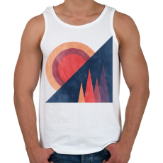 PRINTFASHION Naplemente 1 - Férfi atléta - Fehér