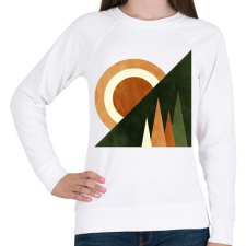 PRINTFASHION Naplemente 2 - Női pulóver - Fehér női pulóver, kardigán