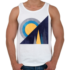 PRINTFASHION Naplemente 3 - Férfi atléta - Fehér