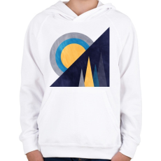 PRINTFASHION Naplemente 3 - Gyerek kapucnis pulóver - Fehér