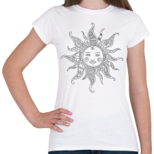 PRINTFASHION Napocska - Női póló - Fehér női póló