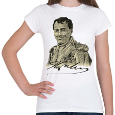 PRINTFASHION Napoleon Bonaparte  - Női póló - Fehér női póló