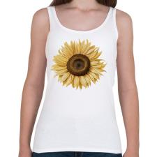 PRINTFASHION Napraforgó - Női atléta - Fehér női trikó