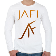 PRINTFASHION narancs jafi - Férfi hosszú ujjú póló - Fehér