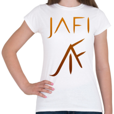PRINTFASHION narancs jafi - Női póló - Fehér