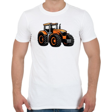 PRINTFASHION Narancssárga traktor - Férfi póló - Fehér
