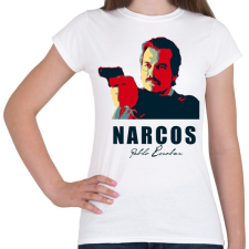 PRINTFASHION Narcos2 - Női póló - Fehér női póló