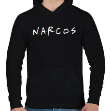 PRINTFASHION Narcos - Férfi kapucnis pulóver - Fekete