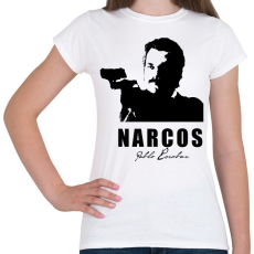 PRINTFASHION Narcos - Női póló - Fehér