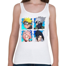PRINTFASHION Naruto 4 karakter - Női atléta - Fehér női trikó