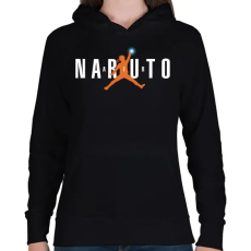 PRINTFASHION Naruto Air - Női kapucnis pulóver - Fekete