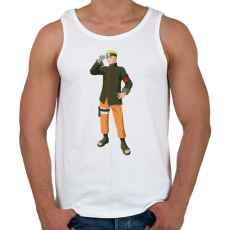 PRINTFASHION Naruto - Férfi atléta - Fehér