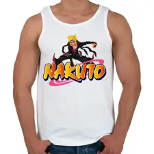 PRINTFASHION Naruto - Férfi atléta - Fehér atléta, trikó