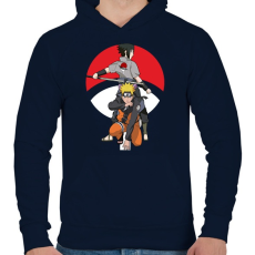 PRINTFASHION Naruto - Férfi kapucnis pulóver - Sötétkék
