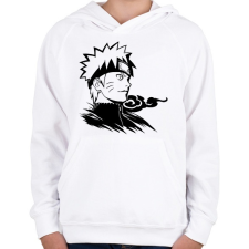 PRINTFASHION Naruto - Gyerek kapucnis pulóver - Fehér gyerek pulóver, kardigán