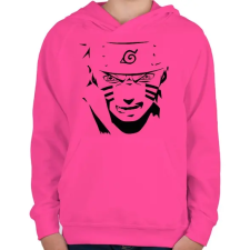 PRINTFASHION Naruto konoha - Gyerek kapucnis pulóver - Fukszia gyerek pulóver, kardigán