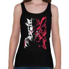 PRINTFASHION Naruto Kurama - Női atléta - Fekete női trikó